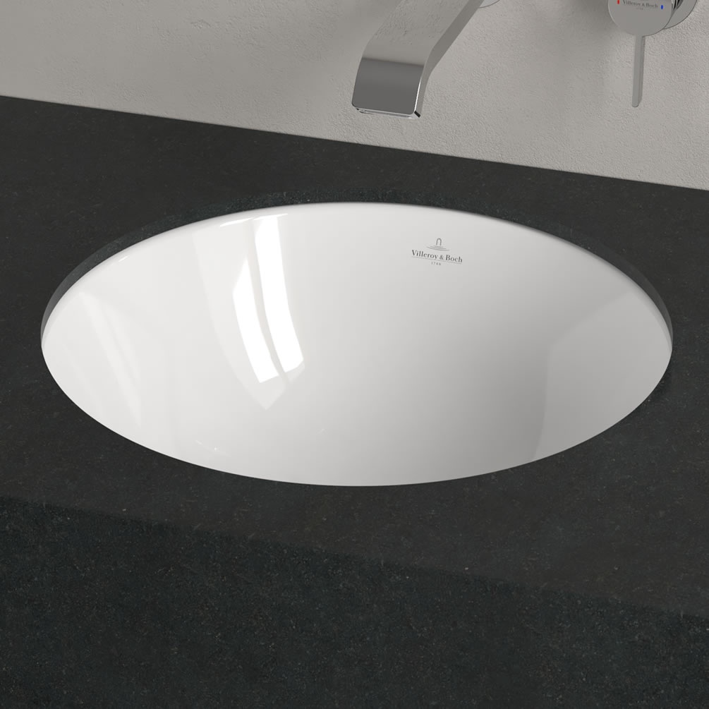Lifestyle image of Villeroy & Boch Loop & Friends 380mm White Alpin Inset Basin